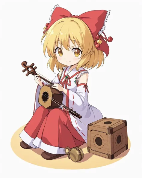 satsuki rin,1girl, solo, hair_bow, white_background, detached_sleeves, ribbon-trimmed_sleeves, playing_instrument, skirt, simple_background, wide_sleeves, smile, japanese_clothes, red_bow, bow_\(music\), sitting, full_body, red_ribbon
<lora:satsuki_rin_image186_2023-12-11:1>,star-shaped_pupils,symbol-shaped_pupils,. gorgeous,key visual, vibrant, studio anime,award-winning, professional, highly detailed,high budget, cinemascope