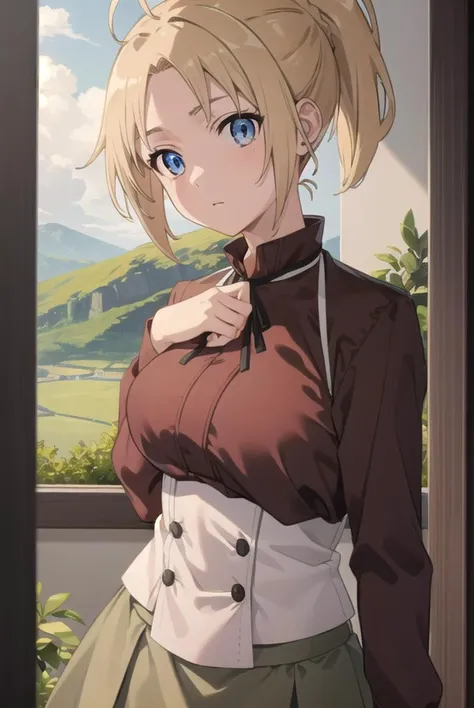 zenithgreyrat, <lyco:zenithgreyrat-lyco-nochekaiser:1>,
zenith greyrat, short hair, blonde hair, blue eyes, ponytail, ahoge,
BREAK skirt, shirt, thighhighs, long sleeves, ribbon, boots, black thighhighs, thigh boots, brown shirt,
BREAK outdoors, nature, forest, sky, sun, cloud,
BREAK looking at viewer, (cowboy shot:1.5),
BREAK <lyco:GoodHands-beta2:1>, (masterpiece:1.2), best quality, high resolution, unity 8k wallpaper, (illustration:0.8), (beautiful detailed eyes:1.6), extremely detailed face, perfect lighting, extremely detailed CG, (perfect hands, perfect anatomy),