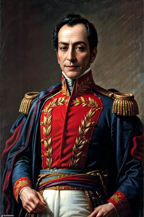 <lora:simonbolivar-08:0.7> simonbolivar (best quality, masterpiece, ultra-detailed:1.2), 1boy ,solo,looking at viewer, smile, black hair <lora:more_details:1> ( sharp:1.2)