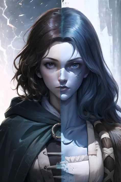 Highly detailed, High Quality, Masterpiece, beautiful,
BREAK 1girl, close-up, SplitScreen, split screen, <lora:SplitScreen:1>, Melina, cloak, <lora:Char_EldenRing_Melina:0.9>
BREAK 1girl, close-up, SplitScreen, split screen, <lora:SplitScreen:1>, Ranni, wavy hair, blue skin, cracked skin, <lora:Char_EldenRing_Ranni:0.9>