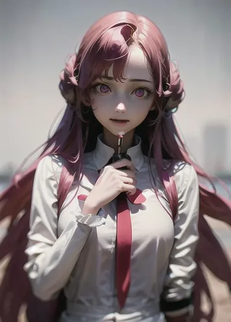 <lora:Code Geass - Euphemia li Britannia @ Euphemia li Britannia:0.85> ,euphemia li britannia, dress, light smile, open mouth, blood, (blood on face, blood on hands, blood on clothes:1.5), in ruined city background, (explossion, fire, smoked:1.3), (weapon, gun, ak-47, akm, kalashnikov_rifle, holding_gun:1.3), <lora:HK416-v2:0.6>,  <lora:empty_eyes:1.0>, masterpiece, best quality, highres, 4k, ultra-detailed, beautiful detailed face, beautiful detailed eyes