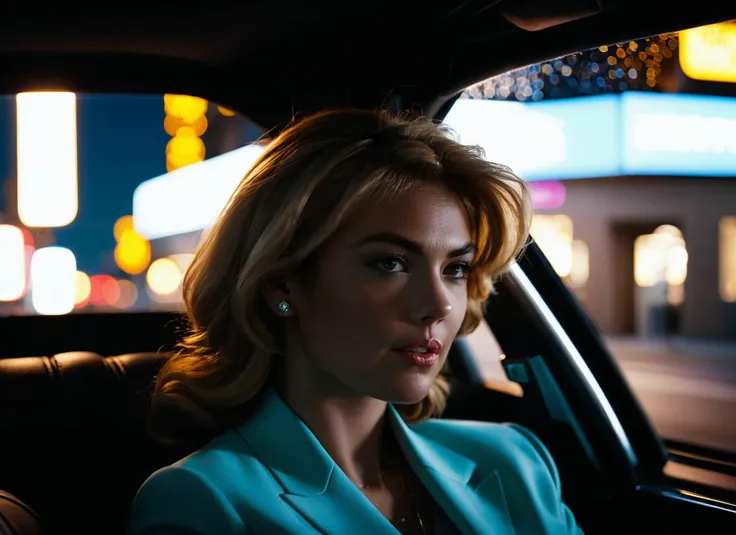 cinematic film still <lora:KateUpton_SDXL_v1.0:1>
(masterpiece, best quality, high quality, highres, ultra-detailed),
An Emmy nominee winning for Best Cinematography movie scene of the ohwx woman modern hairstyle sitting passenger backseat in a luxury rolls royce looking at the traffic with street spot light behind at night Kodak Motion Picture Film Style, with celebrity charm, captivating, realism, perfect composition shot on a Sony A7S III Full Frame Sensor 4K 120p 25mm lens ISO 1000 greatest cinematic infrared photograph of an American Kodak Motion Picture Film Style, subsurface scattering, raytracing, reflections, refractions, caustics, undershirt . shallow depth of field, vignette, highly detailed, high budget, bokeh, cinemascope, moody, epic, gorgeous, film grain, grainy