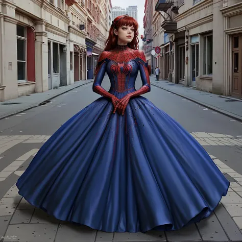 <lora:Ball_gowns:1> ball gown, Spiderman