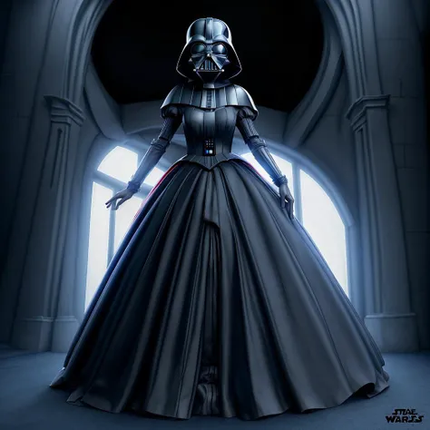 <lora:Ball_gowns:1> ball gown, Darth Vader