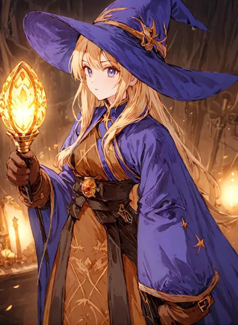 <lora:Final_Fantasy_Tactics_XLv2:1> a female, (masterpiece), best quality, highres, 4k, 8k, intricate detail, cinematic lighting, amazing quality, amazing shading, soft lighting, Detailed Illustration, official artwork, anime style, wallpaper, official art, wizard