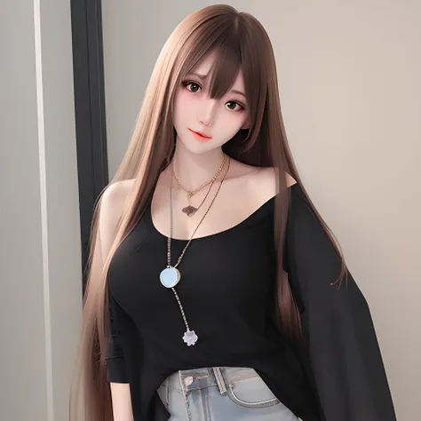 1girl, beauty, beautiful, 
long hair,  straight hair, bangs,   (((Clothes))), atheletic, 
 <lora:breastinclassBetter_v13:0.2> <lora:taiwanDollLikeness_v10:0.4>
<lora:virtualgirlAim_v30:0.2> virtualgirl-aim, crystal pendant,