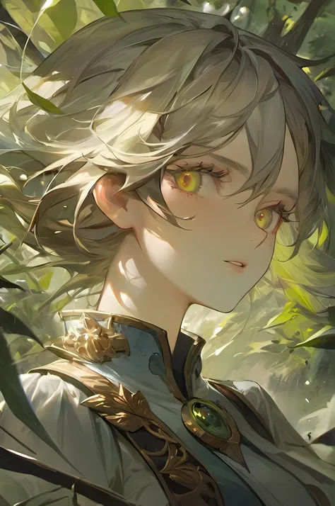 masterpiece, (aesthetic style:0.7), pretty, mature body, 1girl, solo, fierce gaze,hyper detailed,extreme close up,nature,