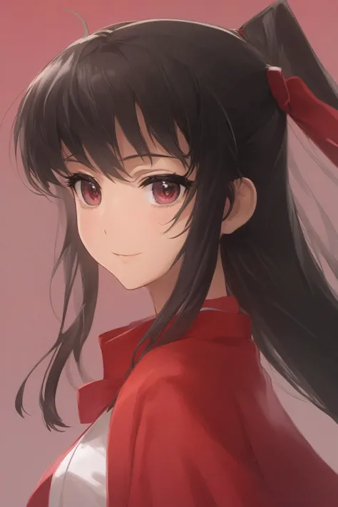 (anime, masterpiece, best quality, highres), (1girl, hakurei reimu, upper body, looking at viewer, blush),