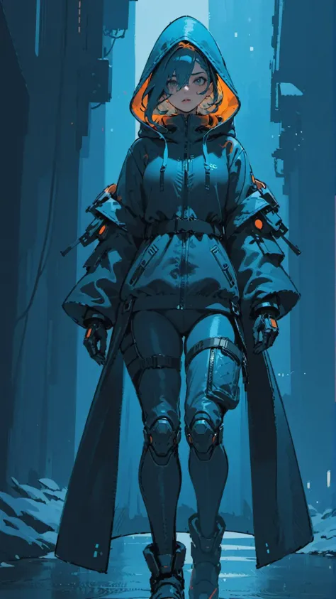(((full body view))), female, techwear, cyberpunk, stylish, functional, hooded, high-tech, multiple-pocket, modern, combat, futuristic, goggles, techband, cyber, power-pack, cybernetic, masterpiece, the best quality, Korean webtoon screencap, beautiful detailed eyes, very detailed, high resolution, 16k, 8k, by kyun, gamang, Yoon Gon-Ji, g.ho, gosonjak, shuroop, serious, domi, noah, trending on pixiv, fanbox, skeb, (((medieval fantasy background)))