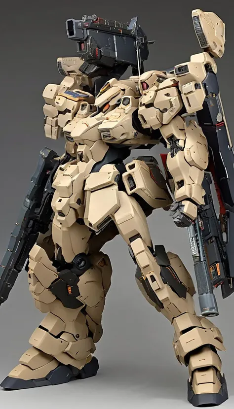 professional 3d model of (A-RRS:1.5),(science fiction:1),(a stylish mecha:1.6),(hawken:1.6),mecha armor,glowing eyes,(full body:1.2),mechanical parts,robot joints,(holding huge weapon:1.5),(huge mechanical shield:1.2),best quality,masterpiece,highly detailed,ultra-detailed,(huge mechanical weapon:1.3),(detailed weapon:1.2),(huge mechanical gun:1.2),<lora:srdxl_v2_7_5a7:0.8>,, octane render, highly detailed, volumetric, dramatic lighting