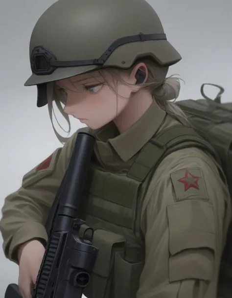 1girl, soldier