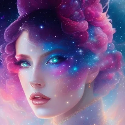 You are the universe experiencing itself., universe fulfilling the body, fantasy, renaissance aesthetic, star trek aesthetic, pastel colors aesthetic, intricate fashion clothing, highly detailed, surrealistic, digital painting, concept art, sharp focus, illustration