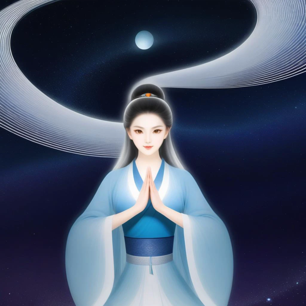 <lora:SDXL duzexi CF cline:1>,cline, mysterious bezier curve hair,
bezier curve girl,cline girl, meditation, spirituality, interstellar civilisation, mysticism,
1girl,solo,best quality, high quality, highres, masterpiece, sharpening,nice face,
(((the background is a delicate continuously ordered beautiful monetary bezier curve, the girl's costume is a delicate continuously ordered beautiful monetary bezier curve, and the colour of the costume is the opposite of the background colour))),ink painting,
<lora:StillSomeInk-SDXL-PAseer CF ink painting:1>