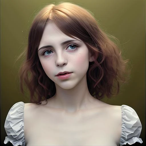 A radiant creation by dirk bartz portraying a young ladylooking like elearob1