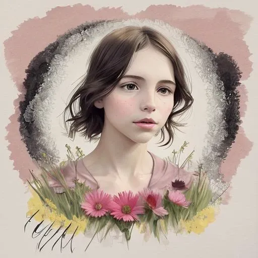 A radiant creation by cass bird portraying a young ladylooking like elearob1