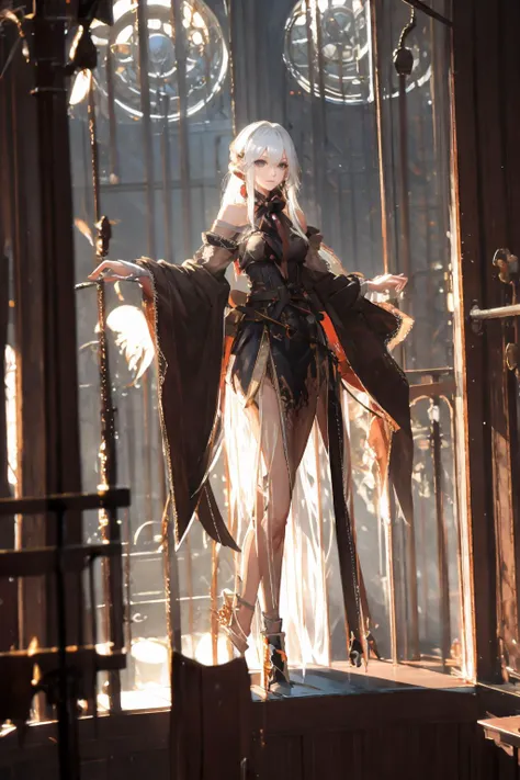 (masterpiece:1.2), best quality,game art,
1girl, solo, long hair, dress, standing, white hair, indoors, window,in birdcage,
<lora:Maria_20230713095622-000016:0.8>