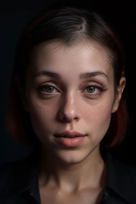 DEN_valy_SG,
(headshot:1.2) portrait on a (plain dark background:1.2), (headshot:1.2), (face focus:1.1), intricate (beautiful eyes:1.2), (wide open eyes:1.1), Big eyes, clean photo, lighting from behind, (Red lighting from the left:1.3), (Blue lighting from the right:1.3),
bokeh, f1.4, 40mm, photorealistic, raw, 8k, textured skin, skin pores, intricate details <lora:epi_noiseoffset2:1>, epiCRealism,