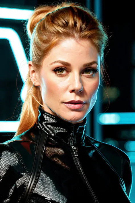julieBow1 in cyber neon lighting, futurism, intricate futuristic jewelry accessories, cyberpunk glossy white latex turtleneck, hyper photorealistic, crispy quality, digital photography, trending in artstation, trending in pinterest, cinematic, 4 k ultra hd, art by pascal blanche, art by greg rutkowski