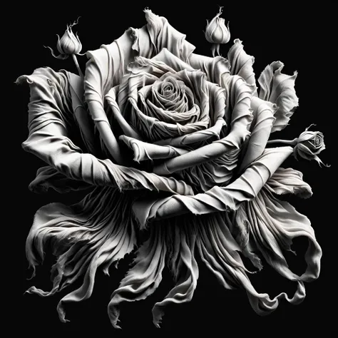 impactful paint of a rose , <lora:Shadowy_Linens:0.8>, highly detailed, 8k, sharp, professional, clear, high contrast, high saturated, , vivid deep blacks, crystal clear