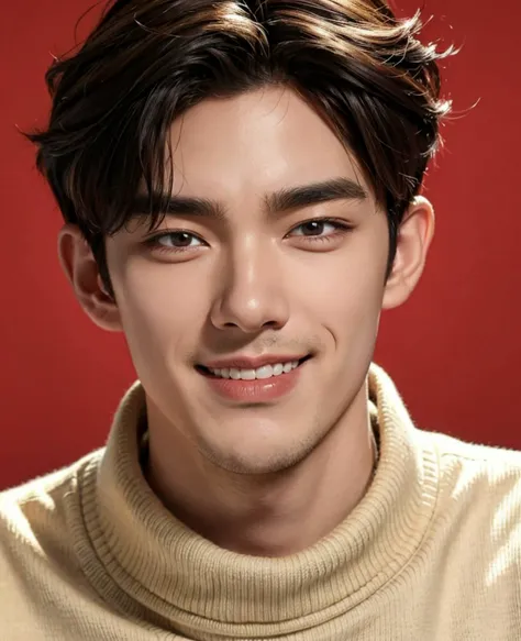 handsome male,25yo,sweater,
extreme_close_up,
smile,
<lora:Kpop Boy:0.3>,
<lora:add_detail:1>,