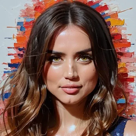 Rough ((Palette knife)) abstract art of Ana de Armas, <lora:multiceleb_ana_nat_em_eli_xl2_standard_merger_12_50_03_07:1>, Ana de Armas