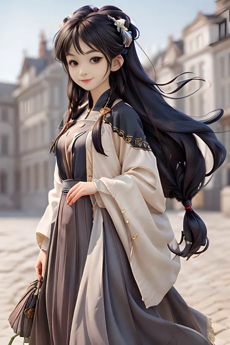 (Masterpiece: 1.5), (Best Quality: 1.5),3DMM,3D,1girl, solo, closed mouth,long hair, solo, black hair, lips, simple background, light smile, <lora:3DMM_V10:0.7> <lora:add_detail:0.7> <lora:lit:0.3> <lora:hanfu_v30:0.6>