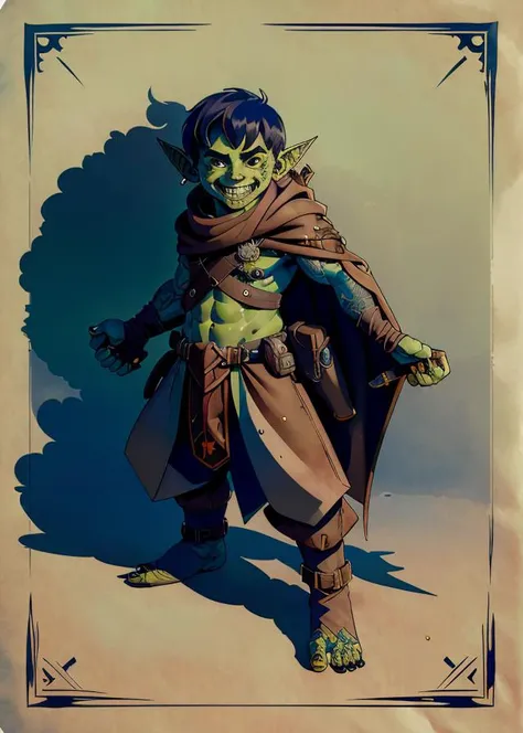 goblin, (inked original-art:1.2), (lineart:1.31), (fine-details:1.3), official dnd art, in the style of Greg Rutkowski, best quality, masterpiece, intricate details,<lora:dnd_goblin-000110:1>