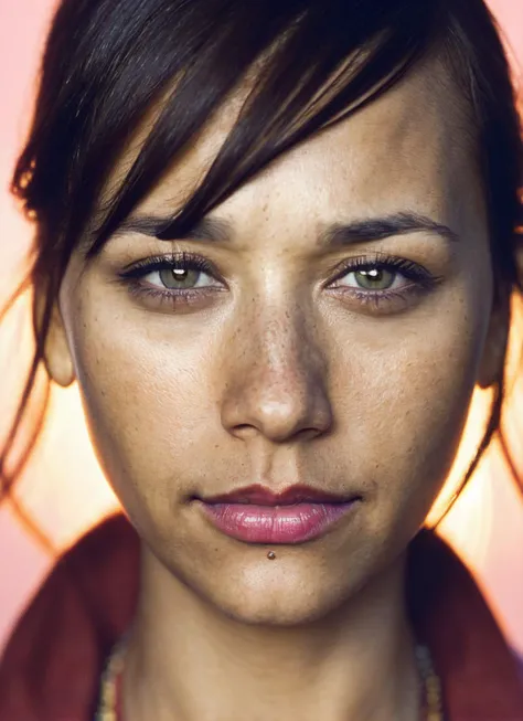 portrait of sks woman, epic (photo, studio lighting, hard light, sony a7, 50 mm, matte skin, pores, colors, hyperdetailed, hyperrealistic), <lora:locon_rashida_v1_from_v1_64_32:1.3>