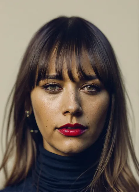 analog style, modelshoot style, A stunning intricate full color portrait of (sks woman:1), wearing a black turtleneck, epic character composition, by ilya kuvshinov, alessio albi, nina masic, sharp focus, natural lighting, subsurface scattering, f2, 35mm, film grain, <lora:locon_rashida_v1_from_v1_64_32:1.3>