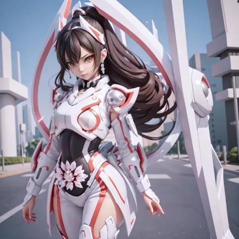<lora:Geats:0.65>, a girl in a white kamen full body suit, ((full body)), ((fighting pose)), absurd res, RAW photo, highest quality, masterpiece, High detail RAW color photo, professional photo, extremely detailed CG unity 8k wallpaper, photorealism, highres, hyperdetailed, photorealistic, best quality, extremely delicate and beautiful illustration, perfect anatomy, Detailed eyes, Beautiful eyes,  beautiful detailed background, traffic background, cinematic light, double v, hands down, brown eyes, chibi, <lora:blindbox_v1_mix:1>, black hair