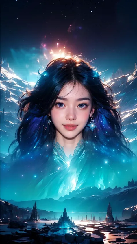 masterpiece,best quality,aesthetic,detailed face,subsurface scattering,dynamic angle,
wrenchsfantasy,fantasy,1girl,photo of a cute girl,light smile,charming,20yo,Fishtail braid Hair.Asymmetrical bangs,Teal hair,glowing,cloud,colorful || starry,stars,spacecraft,
space_style,style-swirlmagic,style-sylvamagic,rainbow-candy,
<lora:wrenchsfantasy-000016:0.8>,<lora:sunAndShadow_v10:0.6>,<lora:spacescraft-ring:0.6>, brave, intricate, elegant, dramatic, divine, glowing, sharp focus, incredible detailed, creative, cinematic, fine detail, striking, pretty, perfect, artistic, exciting, marvelous, illuminated, loving, beautiful, enchanted, inspired, vibrant, light, winning, futuristic, best