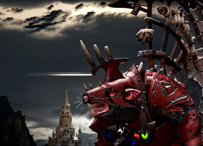 queek, aggressive look, detailed facial features, castle ruins in the background, raining ,wearing armor,  toned, full-length photo, helm, 70mm lens, symmetrical,posing, monster,(small red areolas:1.2), athletic, sharp, textured skin, perfect body,  1boy, realistic, detailed, slim, (perfect fingers:1.2), amused,  photographed by a Nikon Z7 II Camera,(high detailed skin:1.2),8k uhd,   <lora:QueekV2:1>