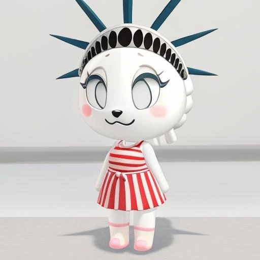 female, feminine, animal, cute, chibi, <lora:aca:0.9>, <lora:freedom:1>, freedom,