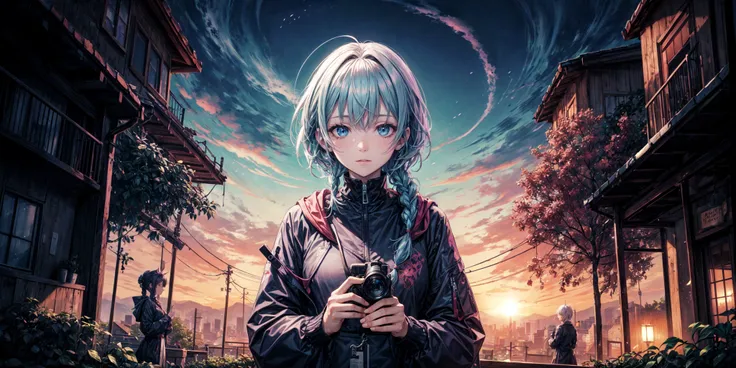 multiple girls, anime key visual, Depressing Grandma, Gardening, Braids hair, FOV 90 degrees, Abstract Art, dramatic lighting, telephoto lens, Spirals, glittering, art by Hideyuki Kikuchi, colorful, vivid colors, best quality, absurdres, highest quality, amazing details, 8k  <lora:add_detail:1> <lora:envybetterhandsLocon_beta2:1.5>