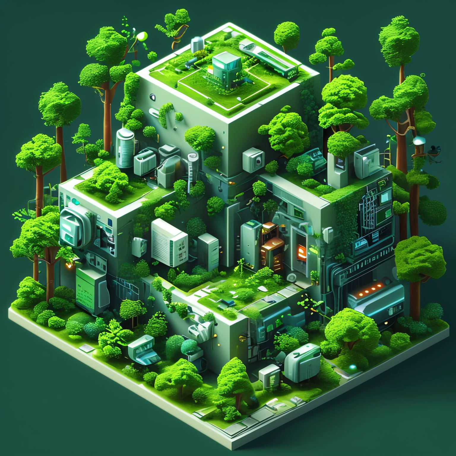 isometric geometric 3D electric ecocentric logometric xylometric zoocentric