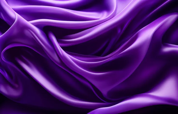 a beautiul texture of the flowing silk in deep purple color 8k