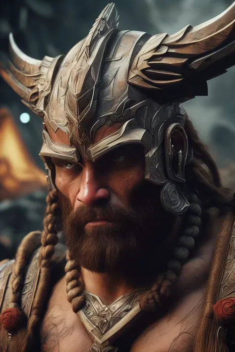 His face showed despair and fear., Holding a cloth bag in his arms, There are three pairs of pointed horns on the head., Extends all the way to the back of the head, The appearance is also quite ferocious, The kind that can scare people to death at a glance,Wearing ancient armor, Extremely strong, In each hand, they held a gleaming knife., With a murderous look on one's face, very cold blood face