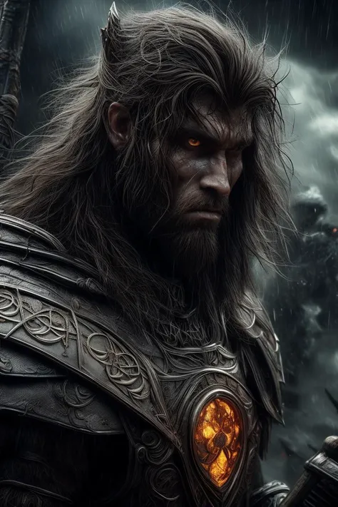 a girl ,Thrain Thunderfury (Berserker - Male): Thrain is a mighty and relentless berserker, with long, tangled dark hair that frames his fearsome gaze. His storm-gray eyes hold the power of a raging tempest. He wears a combination of heavy iron and fur armor, adorned with runes that channel the energy of thunder and lightning. Thrain's gauntlets are forged from the scales of a great wyrm, symbolizing his triumph over legendary beasts. He wields a colossal battle-axe, its blade crackling with electricity, capable of cleaving through enemy ranks with devastating force. Thrain's unyielding strength and his indomitable spirit make him a fearsome sight on the battlefield. with perfect face, young and slender, <lora:add_detail:0.67> w, masterpiece, 8k, perfect quality , realistic,ultraclear detailed <hypernet:slimModelsV1_slimmodelsV1:0.65>, skin details, realistic face, detailed eyes, detailed background <lora:DETAIL_SLIDER_BY_STABLE_YOGI:1.3>