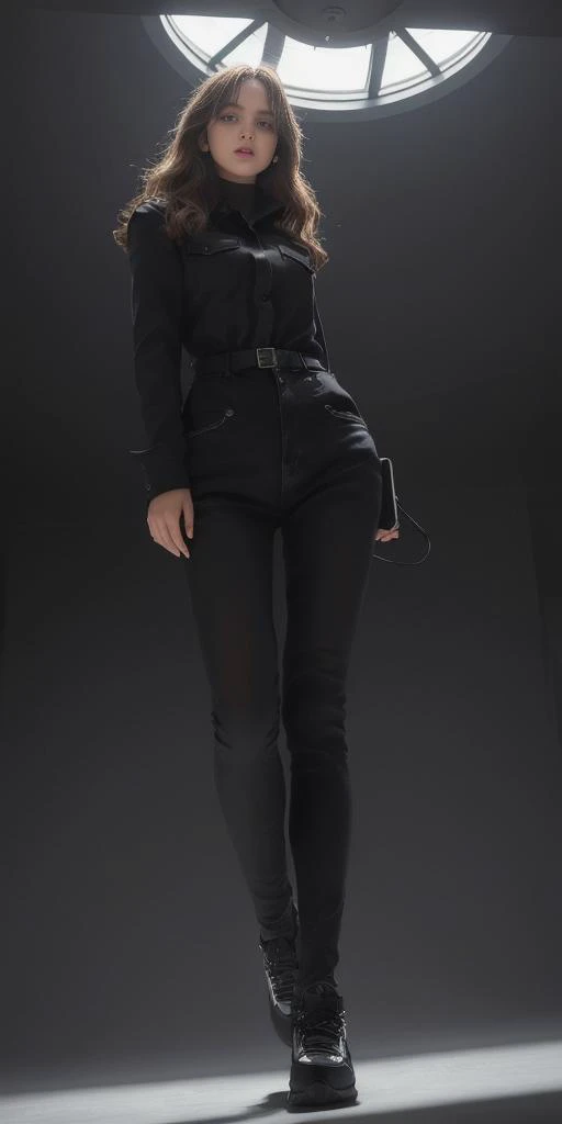 masterpiece, Ultra High Definition. 4k, (from below:1.5), ((3/4 view, full body shot)), photo portrait of attractive (EuPW2023-7000:1.2), looking at viewer,