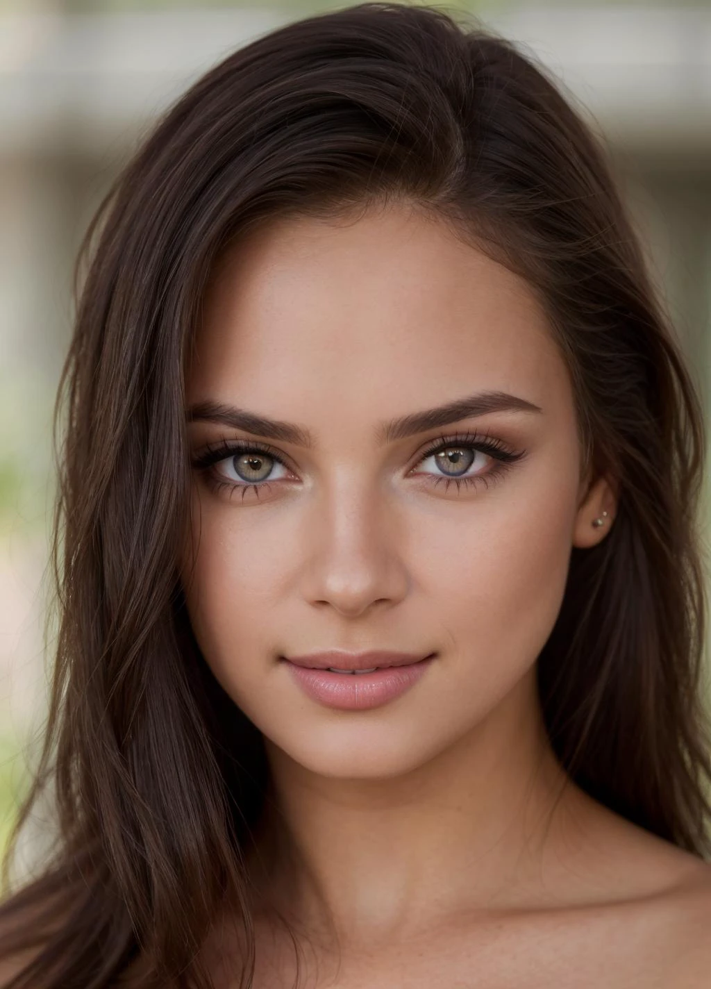 1girl, professional head shot, perfect eyes, highly detailed beautiful expressive eyes, detailed eyes, glamorous hair, perfection gorgeous smile, light makeup, good atmosphere. large depth of field, deep depth of field, , (8k, RAW photo, best quality, depth of field, ultra high res:1.2), intricate, photorealistic, masterpiece, ultra-detailed), crisp, vivid lighting