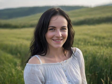 award winning photo, joy19, <lora:RMSDXL_Enhance:1> <lora:sd_xl_dpo_lora_v1:0.3> <lora:MJ52:0.4>, delicate, beautiful, portrait, (freckles:0.1), long black hair, cute smile, cinematic,