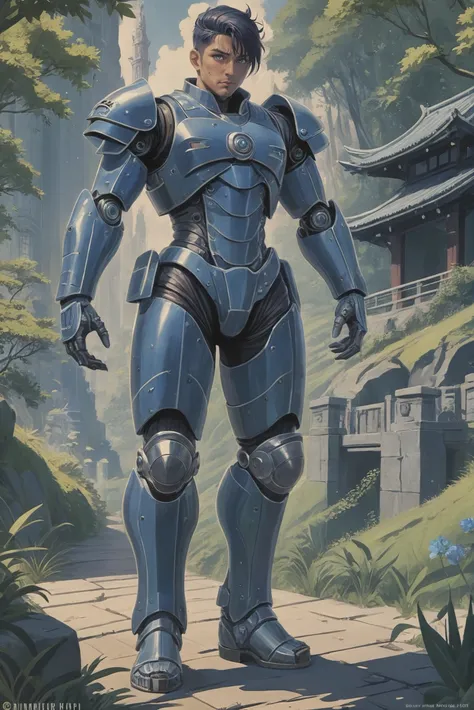 dieselpunk art deco poster
(full body:1.2), 1boy, man, masculine, solo, [:outlandish costume design,:0.2] paladin, bright steelblue power armor, yukata, caucasian, dark seagreen hair, (athletic:1.1) build, botanical garden park in a dilapidated,techno-pessimist fantasy hillside metropolis edge of reality, masterpiece<lora:EnvyStarlightArtDecoPoster01:1>