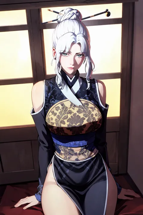 nsfw, (masterpiece:1.3), best quality:1.4, detailed unity 8k wallpaper, highres, absurdres:1.2, depth of field:1.3, perfect lighting, cinematic shadows, highly detailed background, thick outline:-0.8, black outline:-0.5, moyou, realistic, BREAK
(super-perfect anatomy head face fingers limbs arms hands legs), BREAK
(super-beautiful-detailed 1elegant-mother body long-sagging-breastss long-hair hair-ornament single-hair-bun hair-stick face kind-eyes nose fingers mouth lips proportion sidelocks clothing-cutout chinese-clothes), talaris, <lora:talaris_DG:0.8>, cool, room, looking at viewer, dynamic angle, BREAK
In heat