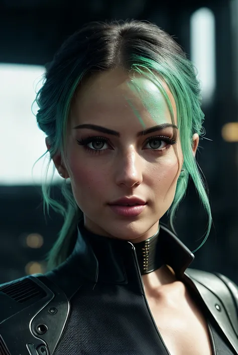 beautiful woman (EPD1l4r4:.99), ((portrait)), (closeup:1.2), ((from the waist up)), ((( Futuristic dystopian city viewpoint with AI-controlled public safety monitoring systems :1.2 ))), natural skin texture, (( coat :1.2)), 24mm, 4k textures, soft cinematic light, adobe lightroom, photolab, hdr, intricate, elegant, highly detailed, sharp focus, ((((cinematic look)))), soothing tones, insane details, intricate details, hyperdetailed, low contrast, soft cinematic light, exposure blend, hdr, faded, now, ("I've got a bad feeling about this.":1.1)