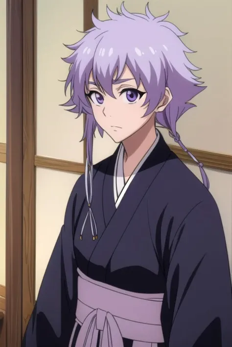 isanekotetsu, <lyco:isanekotetsuv2-lyco-nochekaiser:1>,
isane kotetsu, short hair, braid, purple hair, (purple eyes:1.1), hair braid,
BREAK long sleeves, japanese clothes, kimono, haori, black kimono, hakama, black hakama,
BREAK indoors,
BREAK looking at viewer,
BREAK <lyco:GoodHands-beta2:1>, (masterpiece:1.2), best quality, high resolution, unity 8k wallpaper, (illustration:0.8), (beautiful detailed eyes:1.6), extremely detailed face, perfect lighting, extremely detailed CG, (perfect hands, perfect anatomy),