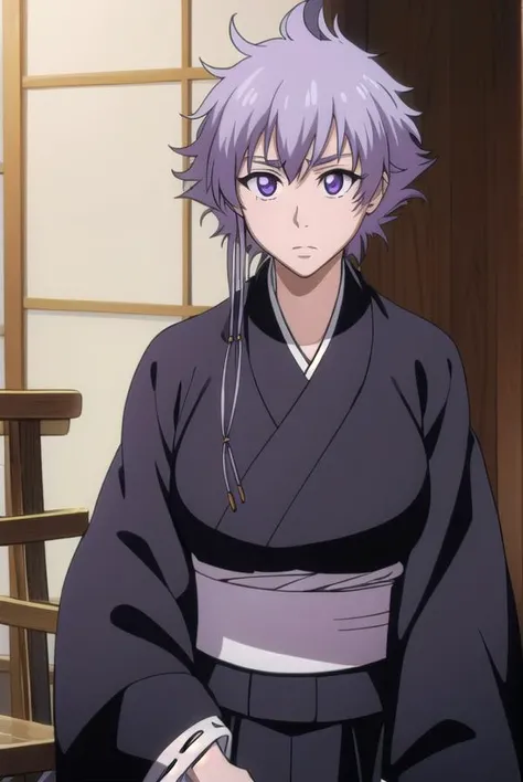 isanekotetsu, <lyco:isanekotetsuv2-lyco-nochekaiser:1>,
isane kotetsu, short hair, braid, purple hair, (purple eyes:1.1), hair braid,
BREAK long sleeves, japanese clothes, kimono, haori, black kimono, hakama, black hakama,
BREAK indoors,
BREAK looking at viewer,
BREAK <lyco:GoodHands-beta2:1>, (masterpiece:1.2), best quality, high resolution, unity 8k wallpaper, (illustration:0.8), (beautiful detailed eyes:1.6), extremely detailed face, perfect lighting, extremely detailed CG, (perfect hands, perfect anatomy),