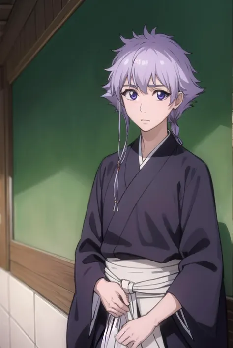 isanekotetsu, <lyco:isanekotetsu-lyco-nochekaiser:1>,
isane kotetsu, short hair, braid, purple hair, (purple eyes:1.1), hair braid,
BREAK long sleeves, japanese clothes, kimono, haori, black kimono, hakama, black hakama,
BREAK outdoors,
BREAK looking at viewer, (cowboy shot:1.5),
BREAK <lyco:GoodHands-beta2:1>, (masterpiece:1.2), best quality, high resolution, unity 8k wallpaper, (illustration:0.8), (beautiful detailed eyes:1.6), extremely detailed face, perfect lighting, extremely detailed CG, (perfect hands, perfect anatomy),