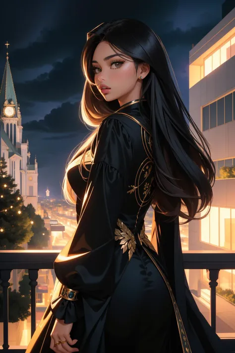 Tower13_Polonia, [ (art by Pendleton Ward:1.0) | (William-Adolphe Bouguereau:1.2) | (Lilla Cabot Perry:1.0) | (Alfred Cheney Johnston:0.9) ], dramatic Technical illustration, highly detailed, shot from behind of a Unusual Nasty [Reiwa Era|European] ([Andromeda constellation:Garden:5]:1.3) , it is with Black ornaments, it is anthropomorphic reimagined as a Gryffindor character, surreal, [Voyeuristic|Swirling] Office building in background, crowded cityscape and Ionosphere in background, Stormy weather, shallow depth of field, Simple and clean, Sci-Fi, Princesscore, Direct light, Depth of field 270mm, Instax, gilded technique, dark black power aura, octane engine, lots of details, fractal