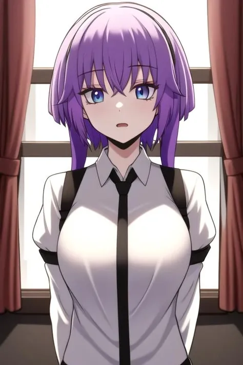 (best quality, 8k, 32k, masterpiece, UHD:1.2), 1girl, absurdres , <lora:RitsuR4:0.7>,RitsuR4, purple eyes, blue eyes
