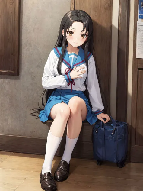 BREAK
(absurdres:1.1, highres:1.1, ultra detailed:1.1),
(high resolution:1.1, ray tracing:1.1, refraction:1.1), (dynamic angle:1.1),
BREAK
(1girl:1.1), (solo:1.3),
BREAK
<lora:tsuruya:0.8>,
tsuruya,long hair,kita high school uniform,serafuku,blue sailor collar,red ribbon,white shirt,long sleeves,blue skirt,socks,white socks,loafers
BREAK
(:1.1),
(closed mouth:1.4),
BREAK
Authentic skin texture, Smooth skin,
BREAK
noon,
BREAK
feet out of frame,
BREAK
looking away,
BREAK
(overlook view:1.1),
BREAK
ded room,
BREAK
<lora:flatBG:-0.4>,
<lora:GoodHands-vanilla:1>,
nice hands, perfect hands,
BREAK
wakame